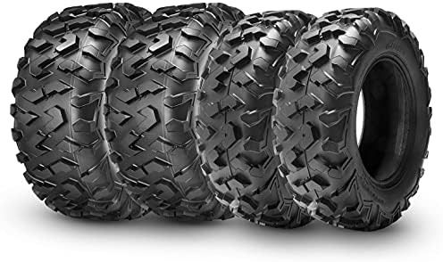 HALBERD ATV Tires, 27x9-12 & 27x11-12 ATV Tires, 6PR 27x9x12 27x11x12 All Terrain ATV UTV Off-Road Tires(Set of 4, Tubeless)