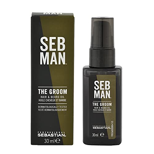 Seb Man The Groom Aceite Tratamiento hidratante Cuidado para la barba y el cabello Brillo y suavidad 30ml