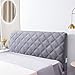 KMZ Husse/Bezug Bettkopfteil Bett Kopfteil Bezug 150/180/200cm Staubdichte Dehnbare Kopfteilbezug Verdicken Gesteppt Elastische Einfarbig Baumwolle Einfarbig c-200cm