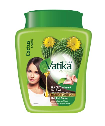 Vatika Naturals Hair Fall Control Hair Mask 250g | Hair Mask with Natural Extracts of Cactus & Garlic | Undo 5 Days of Damage