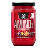 BSN Amino X Muscle Recovery & Endurance Powder, BCAAs, 10 Grams of Amino Acids, Keto Friendly, Caffeine-Free, Support Endurance, Zero Sugar, Fruit Punch, 30 servings, 15.34 Ounce (Packaging May Vary)