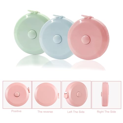 3 Pack Cintas Métricas Retráctiles Pequeñas de 150 cm miniatura 4