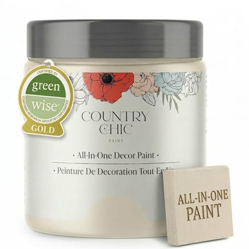 Country Chic All-in-One Chalk Paint for Furniture, Cabinets, Home Decor, Eco-Friendly, Matte Finish,...