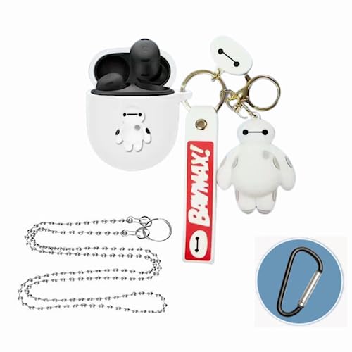 Google Pixel Buds Pro ケース ワイヤレスイヤホンケース 柔らかいシリコン製の滑り止 小型軽量 ユニセックス 取り外し可能なソフトケース 360°の包括的な保護 傷防止、耐衝撃、着脱簡単、ワイヤレス充電対応、落下防止、イヤホンケース (