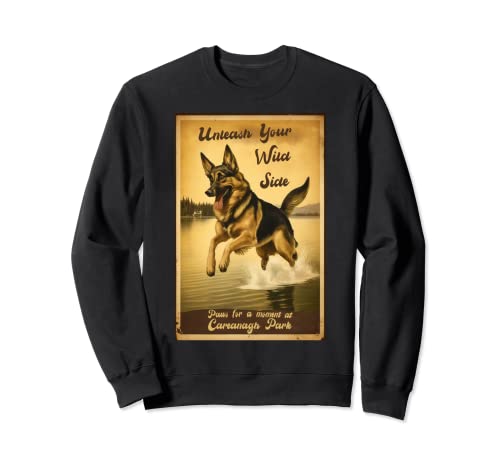 Poster de voyage vintage Berger allemand Sweatshirt