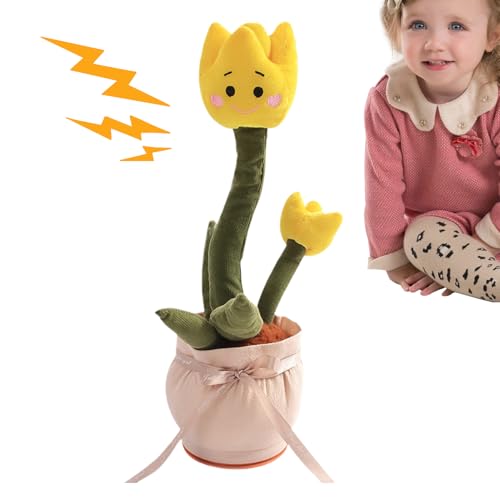 Dancing Flower Toy - Singing Flower Toy - Dancing Flowers Ttoy, tyy Repeat What You Say, Talking toyy for Children Interactive Baby tyy for Year Old Boys Girls gift, Baby Encourage Speech