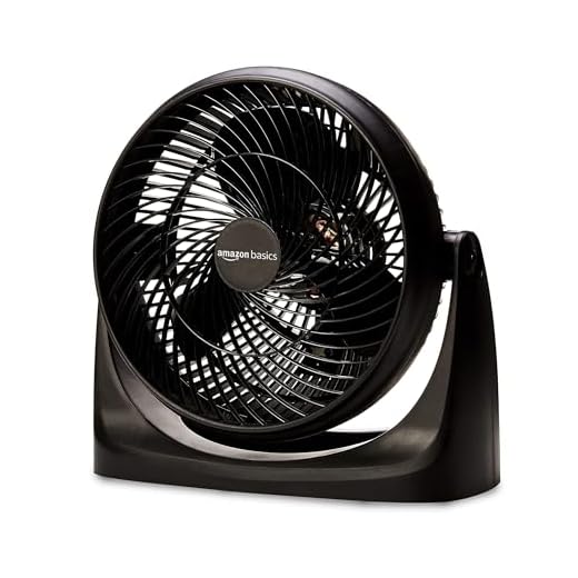 AmazonBasics Air-Circulator 3 Speed Small Room Floor Fan
