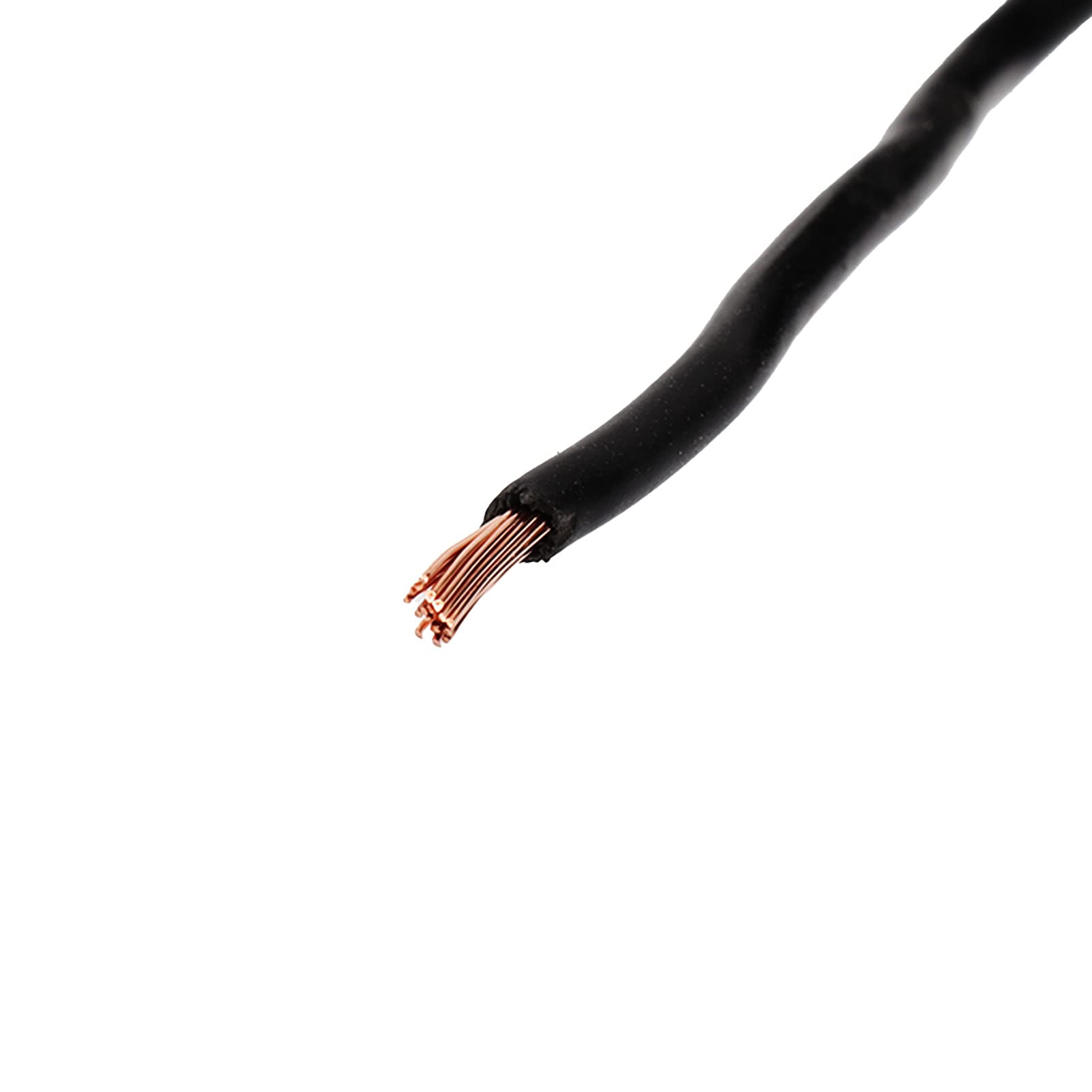 Fafeicy Cable de Cobre PVC BVR 1x2,5mm 19 Núcleos, 100m Negro