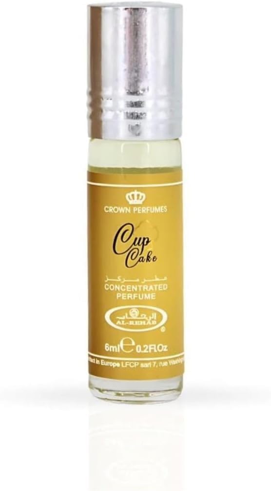 Ayat Perfumes Woda perfumowana woda perfumowana 50 ml dla mężczyzn i kobiet, wyprodukowane w Dubaju, zapachy: białe piżmo, czekolada mleczna, wanilia, cynamon, róże (babeczka, 6 sztuk)