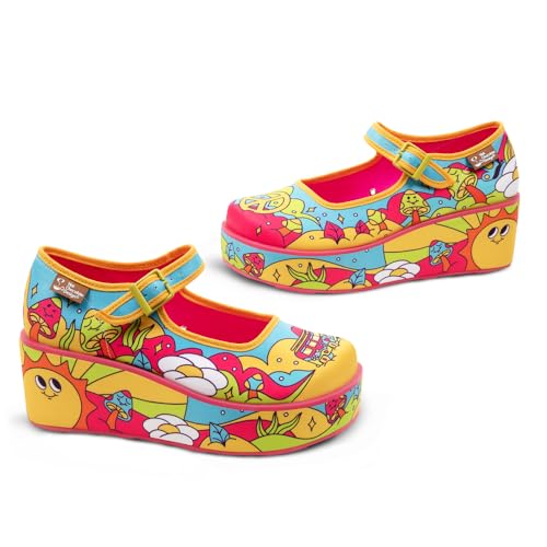 Image of Hot Chocolate Design Whimsical Women's Platform Mary Jane Shoes