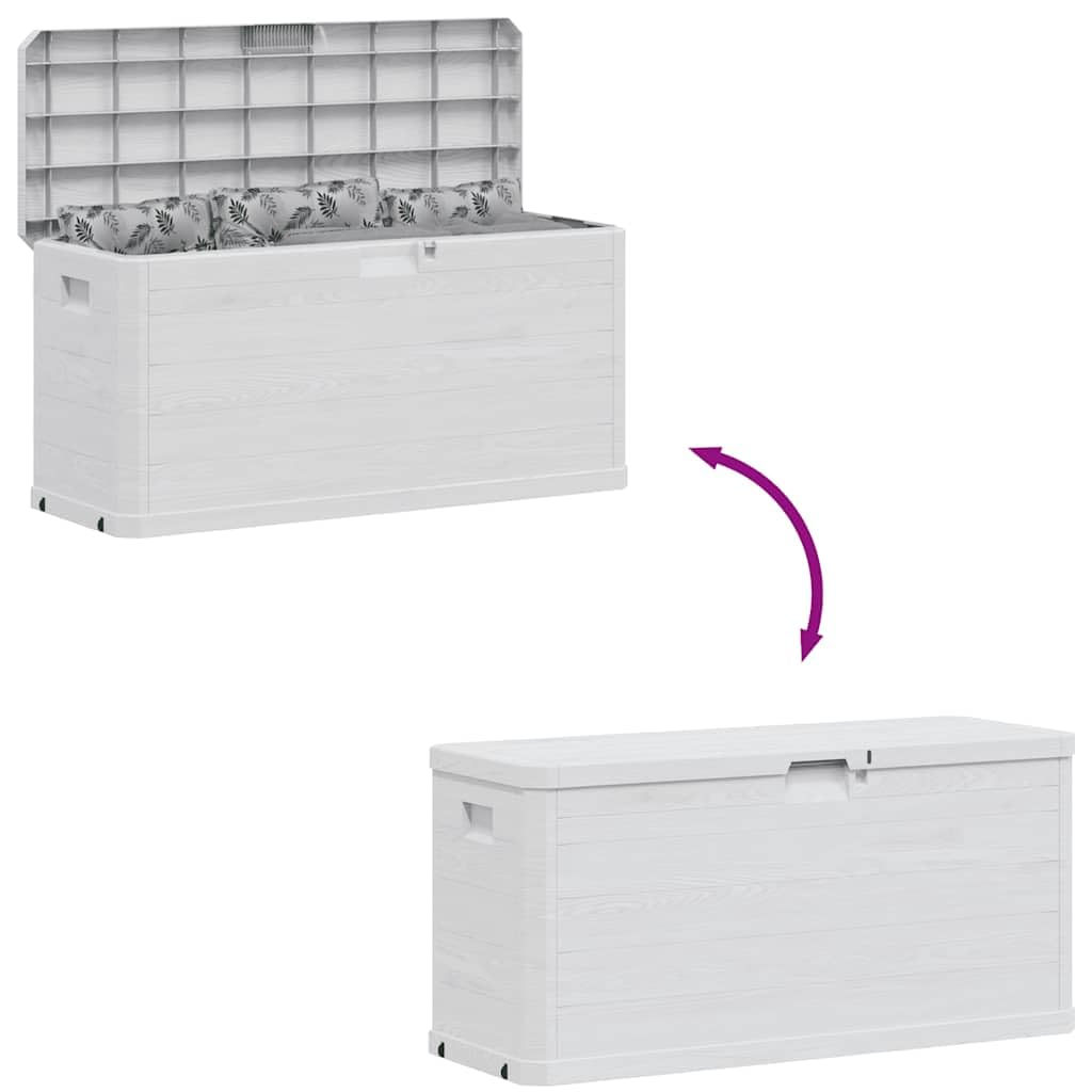 vidaXL Baule da Giardino 280 L Grigio Chiaro Cassetta Contenitore Cassapanca