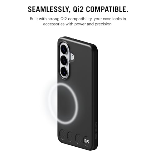 Image of DailyObjects Samsung Galaxy S26 Stack Classic Magnetic Case Cover | Compatible with Magnetic | Camera & Body Protection | Shock /Scratch Proof| Dual Hybrid Protection | Wireless Charging - Carbon Black