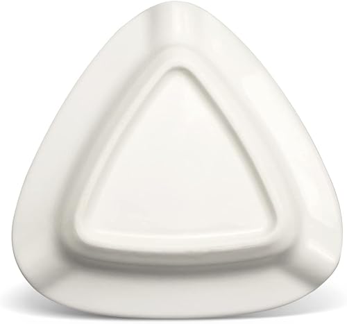 Miniatura 3 de Cenicero de cigarros triangular, accesorios para puros, bandeja grande para cenizas al aire libre para patioexteriorceniceros interiores (amarillo)