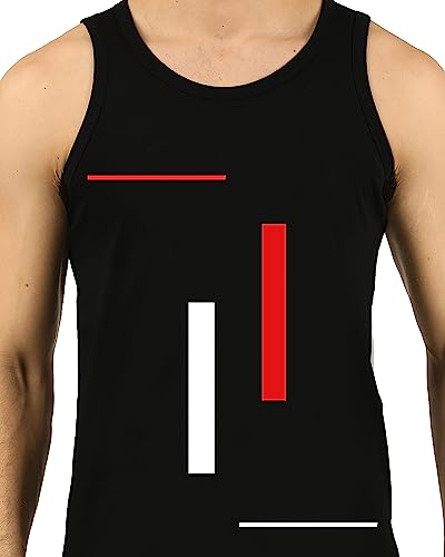 Image of JUGULAR Men's Regular Fit Cotton Printed Vest