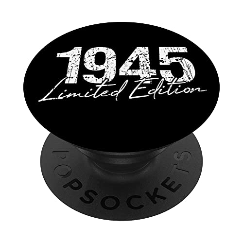 Cumpleaños 1945 Edición limitada Regalo Usado Grunge Vintage PopSockets PopGrip Intercambiable