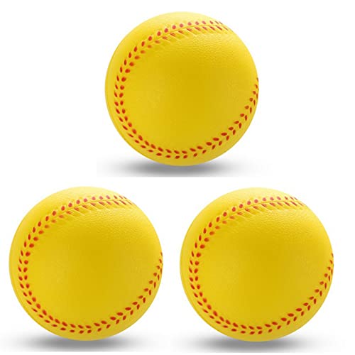 Ywmsfl Soft Baseballs PU Leather Elastic Soft Solid Trainning Wear Base Batting Practice Softball for Bat Hit