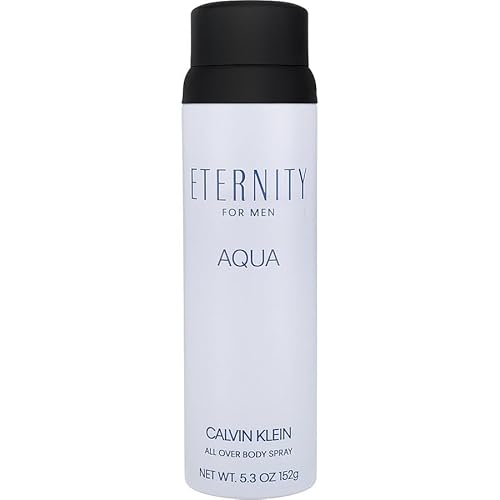 P L-RA Eternity Men's Aqua Body Spray, 5.4 Oz - A Fresh And Invigorating Scent, Light And Smooth, Authentically Uplifting, Scent Family: Warm And Spicy