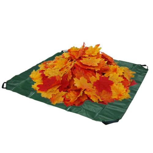 Bolsa de basura de lona impermeable y resistente con 4 asas para jardín 5