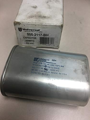 New Universal 005-2117-BH 55MFD 300 VAC Capacitor