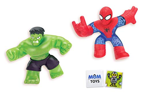 Marvel Heroes of Goo JIT Zu 2 Pack with Spider, Hulk and 2 My Outlet Mall Stickers