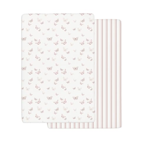 Ely'S & Co. Ely’S & Co. Crib Sheets, Baby Girl Fitted Crib Mattress Sheet Set, 2 Pack, 100% Jersey Knit Cotton, Infant And Toddler Nursery Bedding thumb #5