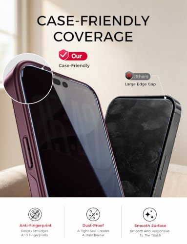 MAGIC JOHN 3rd Gen for iPhone 18 Pro Max AR Privacy Screen Protector 2-Pack - image 7