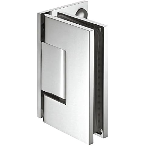 Bisagra para Puerta de Cristal Gedotec Cromado Pulido Cover
