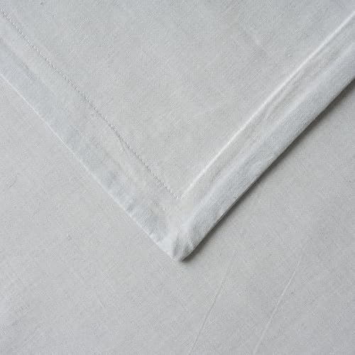 Image of 100% Pure Cotton 3 Layer Dohar, Double Bed Blanket Comforter, (90''X100'' / 230X254 CM), Uni Chambray, Skin Friendly Dohar, Color - L. Gray