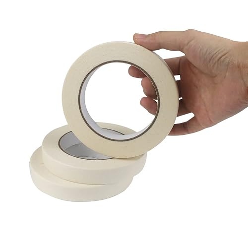 Miniatura 5 de Cinta de enmascarar 070 pulgadas x 180 pies cinta adhesiva de uso general cinta adhesiva multisuperficie pintura hogar oficina papelería escolar