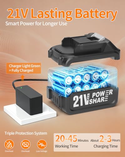 Image of Cordless Pressure Washer Battery Powered; 1650PSI Brushless Power Washer