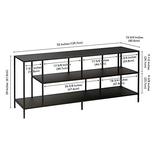 Image of Henn&Hart 55 inch TV Stand for TVs up to 60 inch, Black