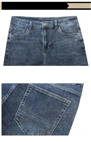 Men'sjeans Autumn Clothing Business Vintage Trousers Male Stretch Straight Denim Pants2