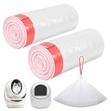 40 Count Thicken Cat Litter Box Liners for Automatic Cat Litter Box and Litter-Robot 4/3, Heavy-Duty Drawstring Kitten Litter Drawer Liners Disposable 25" x 16"