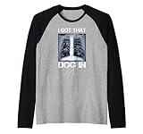 divertente i got that dog in me xray i got that dog in me meme maglia con maniche raglan