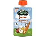 Bolsita de fruta y zanahoria con yogur ecológico de Casa Grande de Xanceda -14 uds x 90g