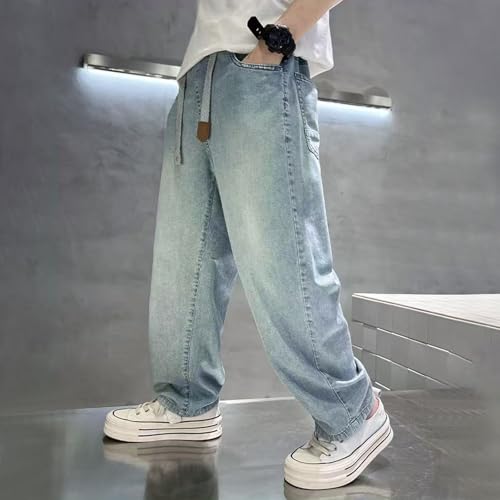 Boys Lightweight Casual Pants for Summer Relaxed Fit Denim Trousers Everyday Wear Comfortable and Versatile3