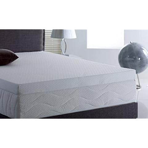 Memory Foam Mattress Topper with Cover, 3 inch (Double (135 x 190 cm)) Cover