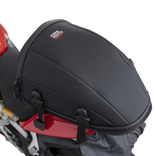 KEMIMOTO Waterproof Motorcycle Tail Bag with Shoulder Strap