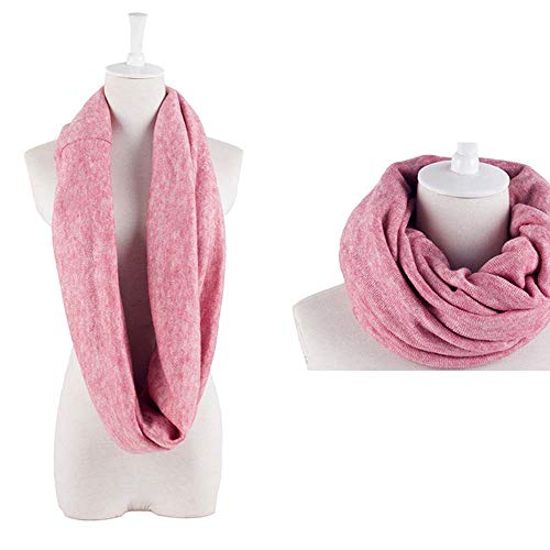 YEKEYI Unisex Infinity Scarf Soft Thick Knit Warm Winter Neck Wrap Circle Loop Cotton Scarf2