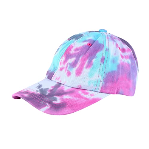 Casquette de baseball anti-coup de soleil en coton bleu réglable pour l'été