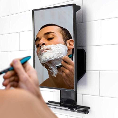 ToiletTree Products Fogless Shower Mirror - Anti-Fog Mirror - Adjustable Shaving Mirror with a Squeegee - Rust-Proof, Impact-Resistance Bathroom Shower Mirror - Tall thumbnail