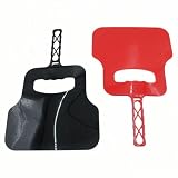 Grobo 2PCS Barbecue Fans, Holzkohlegrill Handventilator, Handheld Heat Accelerator, Flamme Unterstützung Werkzeug für Wandern, Angeln, Camping (Rot, Schwarz)