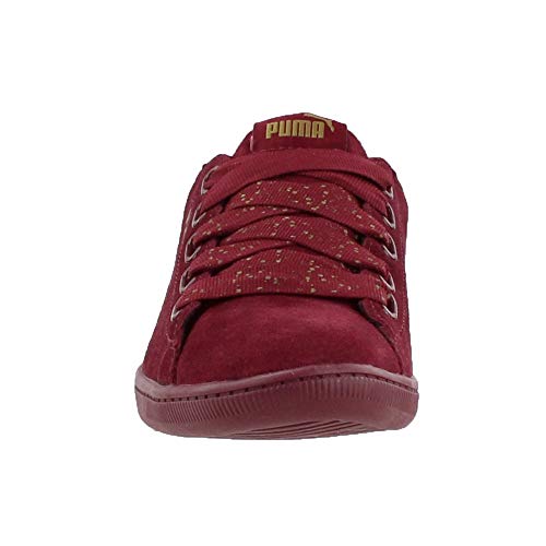 PUMA Puma Women's Vikky Ribbon Sneaker, Pomegranate-Pomegranate, 8 M US