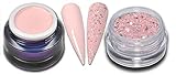 farbgel blau glitzer Dieses wunderschöne Nagelgel hat eine hohe Farbbrilianz und die Farb Pigmente setzten sich nicht ab, somit entfällt ein aufrühren des UV-Gels