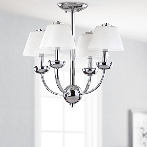 Safavieh Yardley Chrome Four-Light Adjustable Chandelier #TOP29