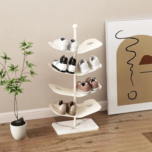 Étagère à chaussures haute et étroite pour résoudre le manque de place en petits espaces