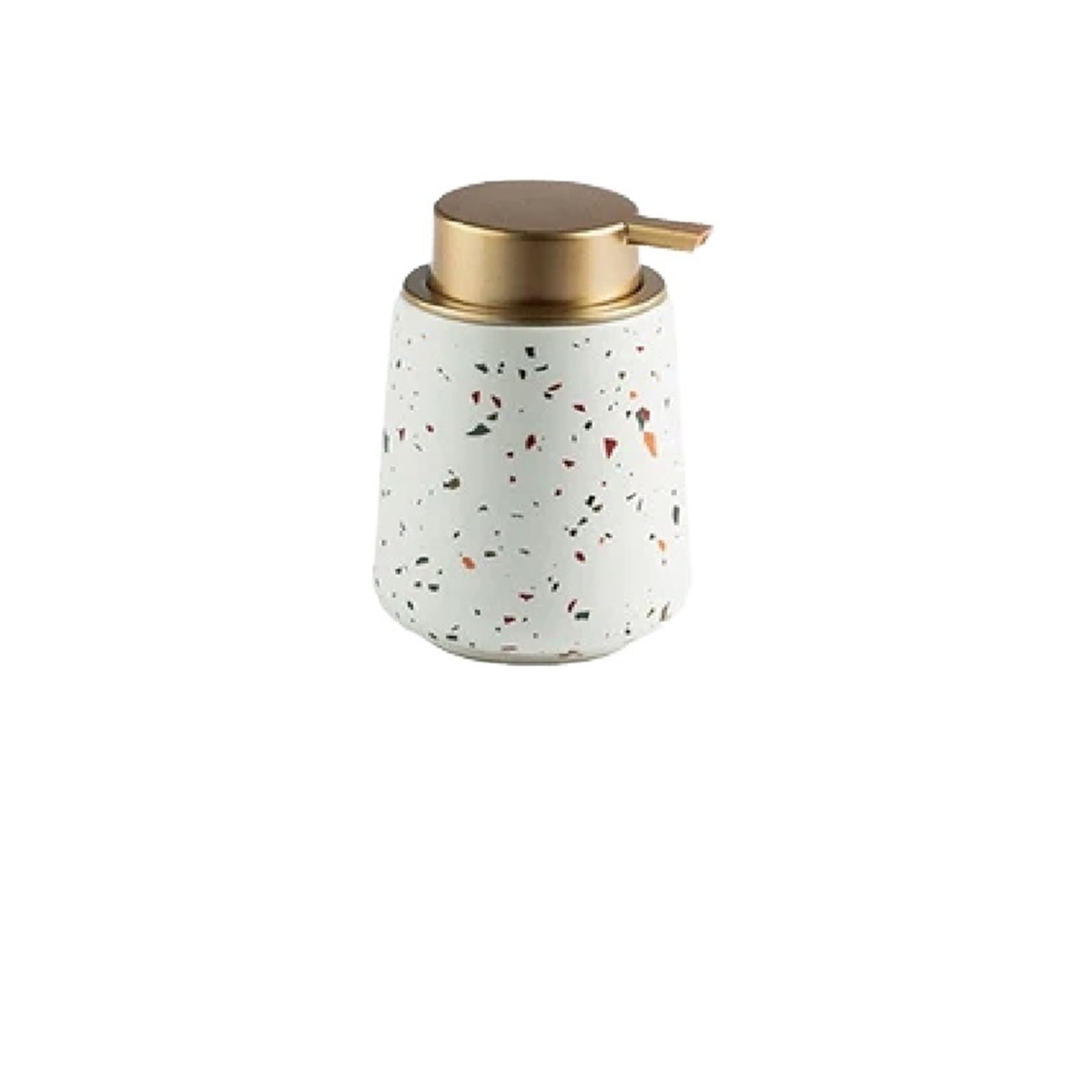 Bathroom Decoration Set, Ceramic, Emulsion Bottle, Gargle Cup, Soap Dish, Art Supplies(White dispenser2)