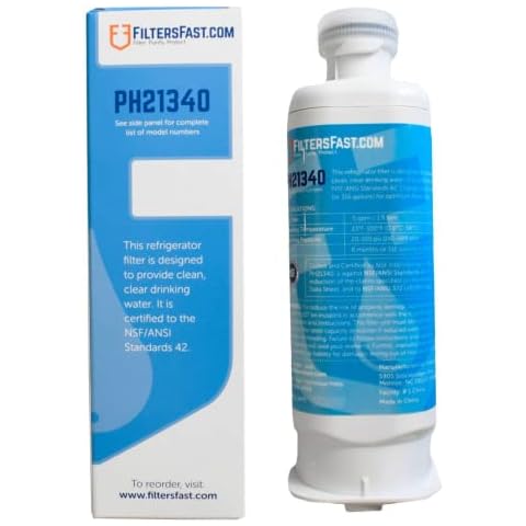 Filters Fast PH21340 Compatible Replacement for Samsung HAF-QIN/EXP, DA297-17376B Refrigerator Water Filter Cartridge Carbon Filter for Fridge Water Dispenser Cover