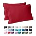 Bare Home Premium 1800 Ultra-Soft Microfiber Pillowcase Set - Double Brushed - Hypoallergenic - Wrinkle Resistant (King Pillowcase Set of 2, Red)