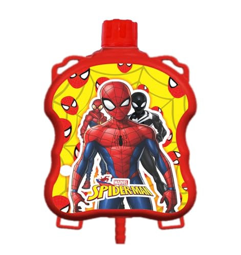 Image of Niku 750 ml Holi Pichkari Water Gun Water Tank for Kids Boys Girls | Spiderman Backpack Tank with 1 Packet Herbal Gulal Color for Celebration